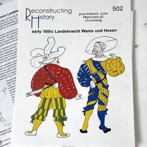 Reconstructing History Complete Renaissance Landsknecht Pattern Sizes 34–54 NWOT